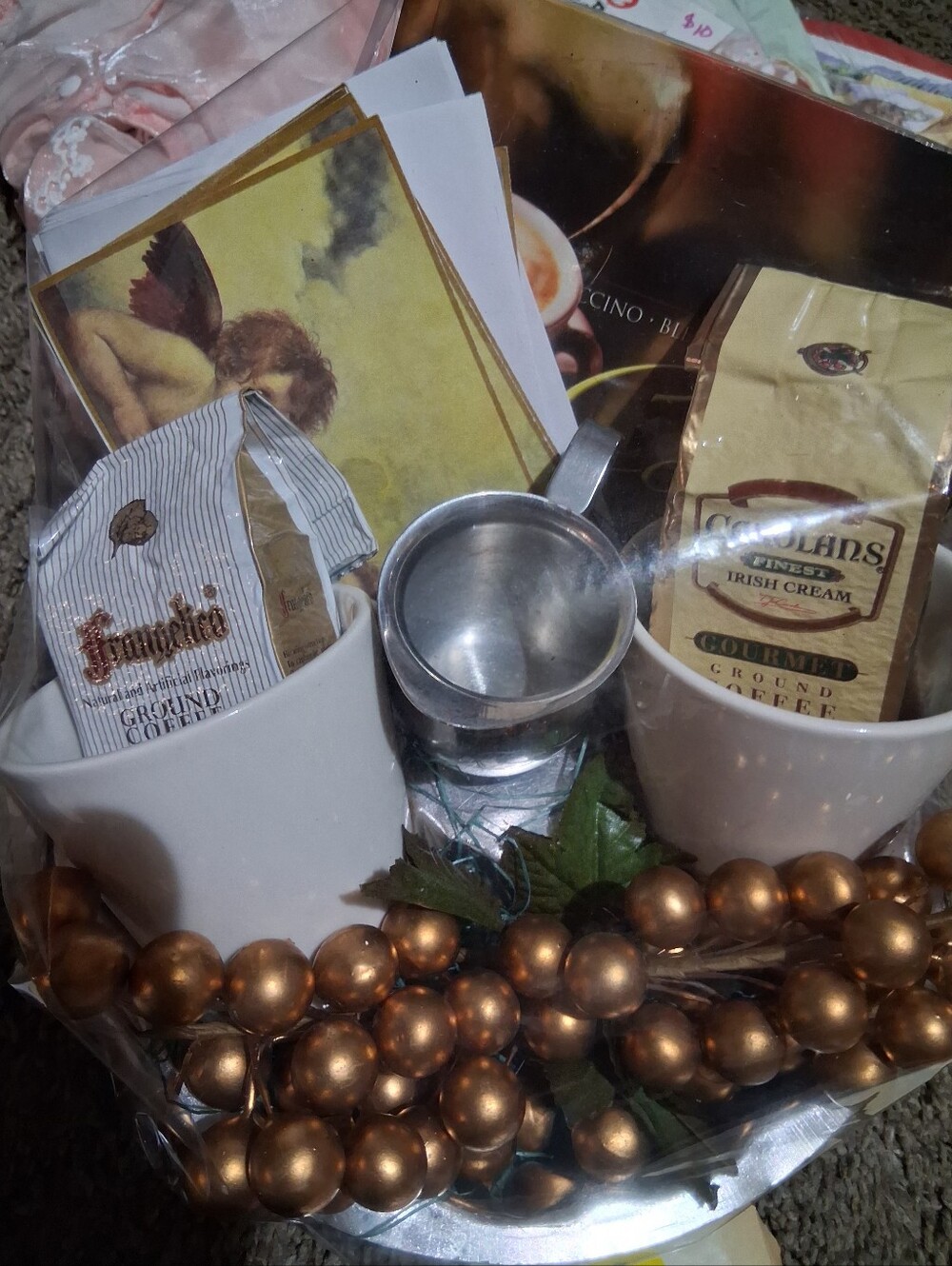 Coffee Gift Set with Gold Accents - Unbranded